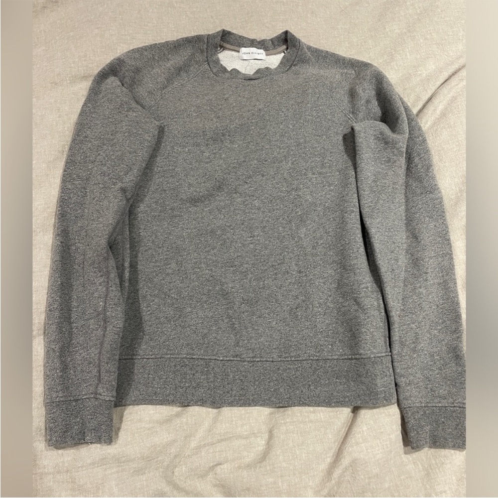 John Elliott size 2 women crew sweatshirt. Color gray.